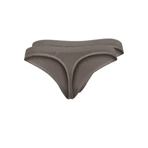 Lot de 2 strings côtelé femme Pieces Symmi image-1