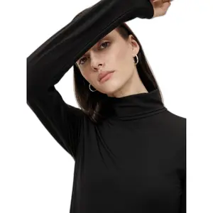 T-shirt manches longues à Col roulé femme Pieces Sirene image-4