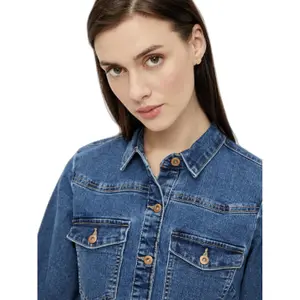 Robe en jean manches longues femme Pieces Perry image-4