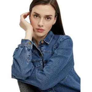 Robe en jean manches longues femme Pieces Perry image-5