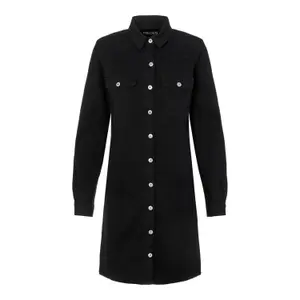 Robe en jean manches longues femme Pieces Perry image-0
