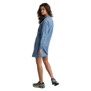 Robe en jean manches longues femme Pieces Perry image-3