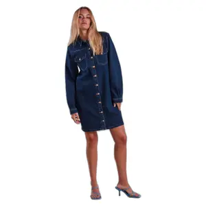 Robe en jean manches longues femme Pieces Perry image-2