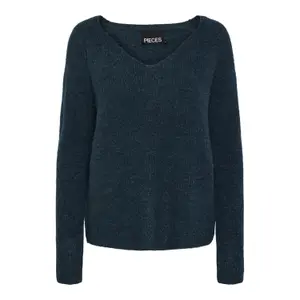 Jersey de cuello V para mujer Pieces Ellen O-Neck image-0