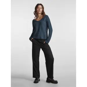 Jersey de cuello V para mujer Pieces Ellen O-Neck image-3