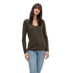 T-shirt de manga comprida feminina Pieces Kamala New image-2