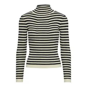 Jersey de punto de cuello alto para mujer Pieces Crista image-0
