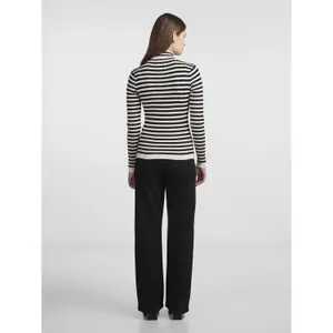 Jersey de punto de cuello alto para mujer Pieces Crista image-3