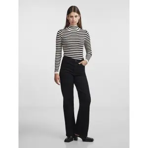 Jersey de punto de cuello alto para mujer Pieces Crista image-2