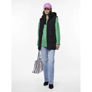 Ärmellose Daunenjacke mit Kapuze, Frau Pieces Bee image-2