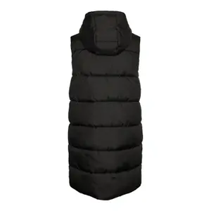 Doudoune longue à capuche sans manches femme Pieces Bee image-3