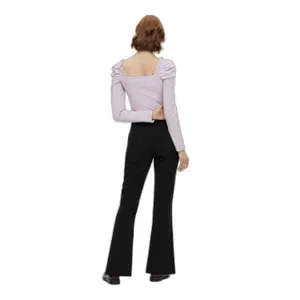 Pantalon évasé avec fente femme Pieces Rine image-3