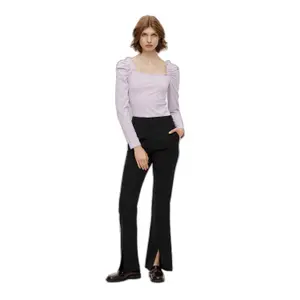 Pantalon évasé avec fente femme Pieces Rine image-2