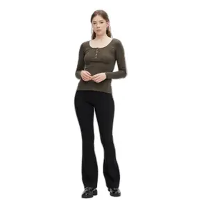 Pantalon évasé taille haute femme Pieces image-1