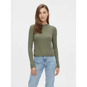 Maglietta a manica lunga da donna Pieces Nicca image-1