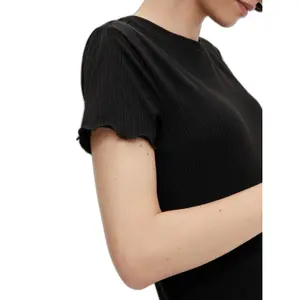 Camiseta de mujer de cuello alto Pieces Nicca image-4