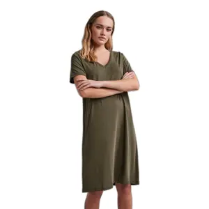 Robe t-shirt à col V femme Pieces Kamala image-1