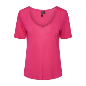 T-shirt à col V femme Pieces Phoebe image-0