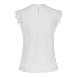 Camiseta de tirantes de encaje de manga larga mujer Pieces Olline image-3