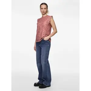 Camiseta de tirantes de encaje mujer Pieces Olline image-2