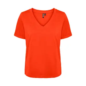 T-shirt à col V femme Pieces Ria image-0