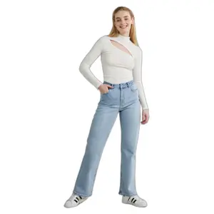 Jeans large femme Pieces Holly image-1