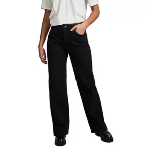 Calças de ganga largas para mulheres Pieces Holly image-1