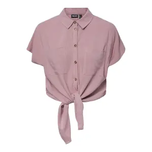 Camisa de lino de mujer Pieces Vinsty Noos BC image-0