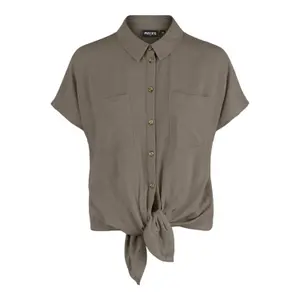 Chemise en lin femme Pieces Vinsty Noos BC image-0