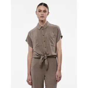 Chemise en lin femme Pieces Vinsty Noos BC image-1