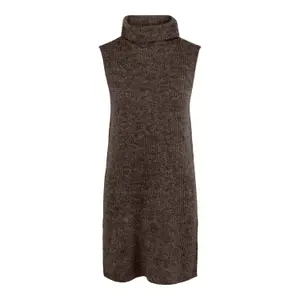 Gilet long en maille à Col roulé femme Pieces Ellen image-0