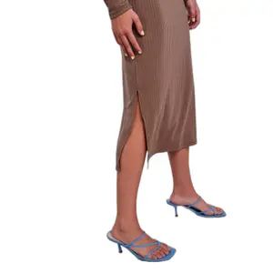 Robe à col O en maille femme Pieces Kylie image-4