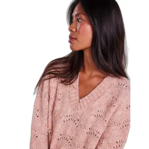 Pullover à col V femme Pieces Bibbi image-4
