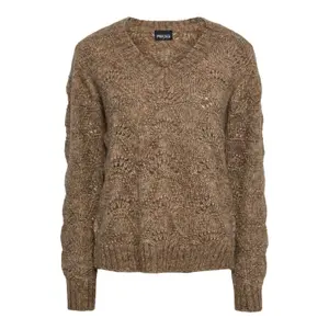 Pullover à col V femme Pieces Bibbi image-0