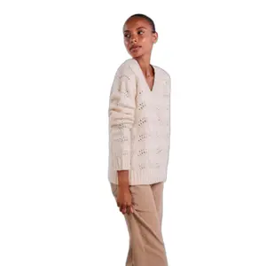 Pullover à col V femme Pieces Bibbi image-3