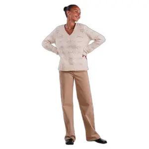 Pullover à col V femme Pieces Bibbi image-1