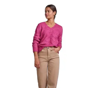 Pullover à col V femme Pieces Bibbi image-2