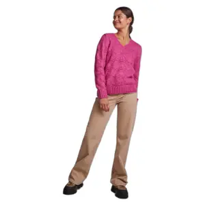 Pullover à col V femme Pieces Bibbi image-1