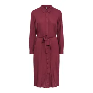 Robe-chemise manches longues femme Pieces Cammie image-0