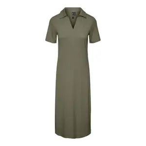Robe polo mi-longue femme Pieces Kylie image-0