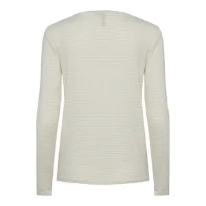 T-shirt de manga comprida às riscas para mulher Pieces Billo Lurex image-3