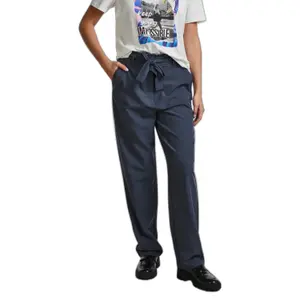 Pantalon droit femme Pieces Boss Paperbag image-1