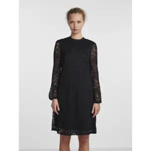 Vestido de encaje de manga larga para mujer Pieces Olline image-1
