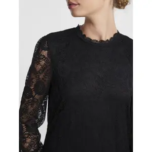 Vestido de encaje de manga larga para mujer Pieces Olline image-4