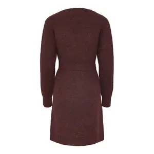 Vestido envolvente de punto para mujer Pieces Ellen image-3