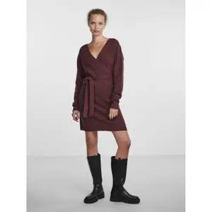 Vestido envolvente de punto para mujer Pieces Ellen image-2