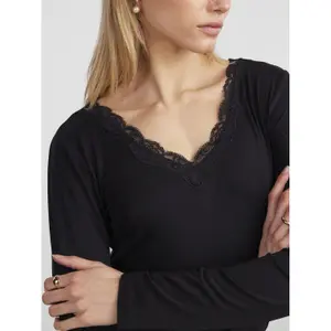 Camiseta de manga larga para mujer Pieces Barbera image-4