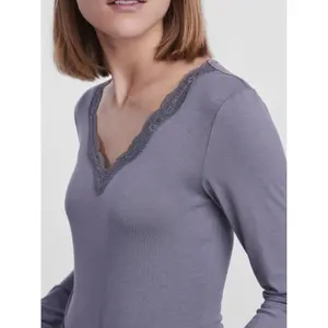 Camiseta de manga larga para mujer Pieces Barbera image-4