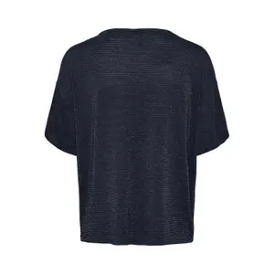 Women's oversized striped T-shirt Pieces Billo Lurex image-1