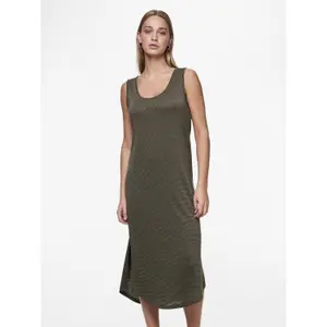 Vestido midi Pieces Billo Lurex image-1